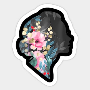 Awesome Girls Womens Day 8The March Floral Womens Graphic Sticker